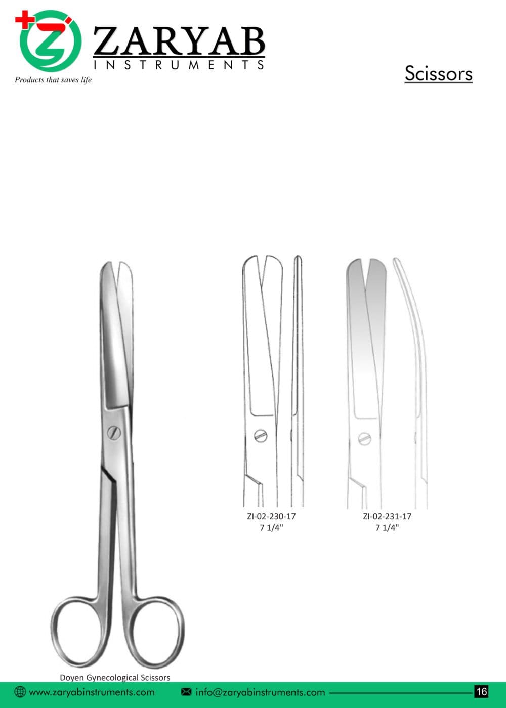 Scissors – Zaryab Instruments, Chirurgische Instrumente