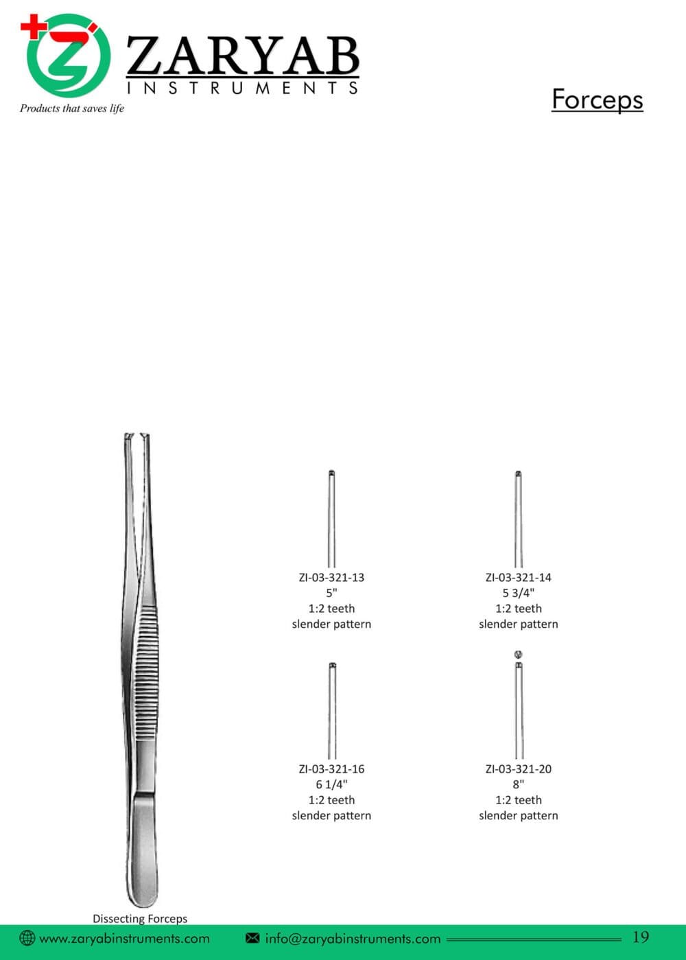 Forceps – Zaryab Instruments, Extraktionszangen