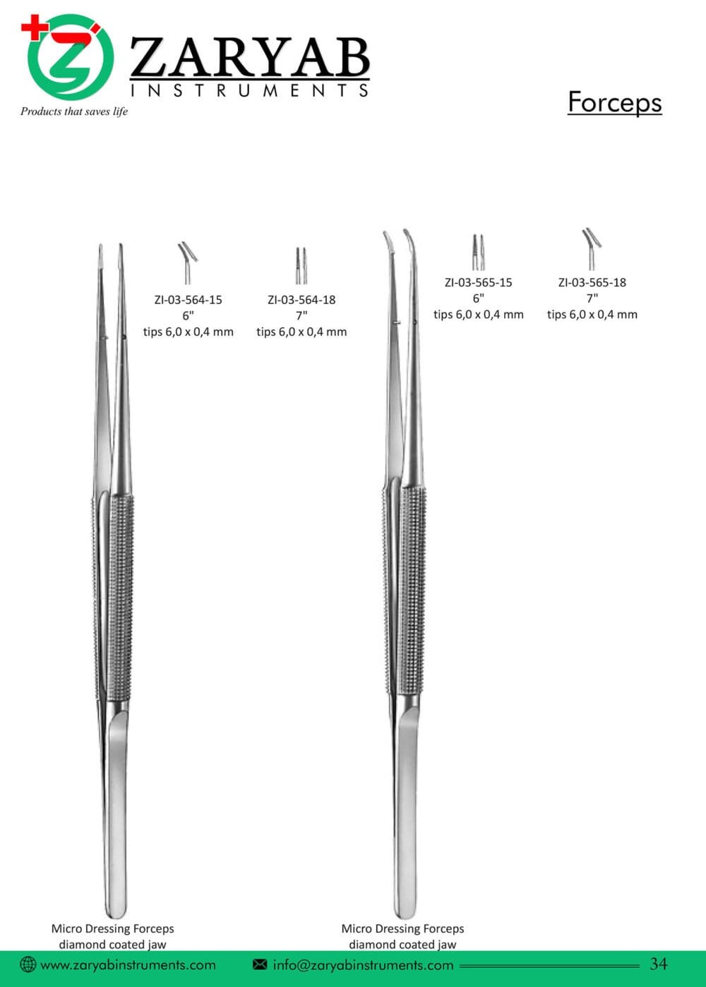 Forceps – Zaryab Instruments, Chirurgische Instrumente