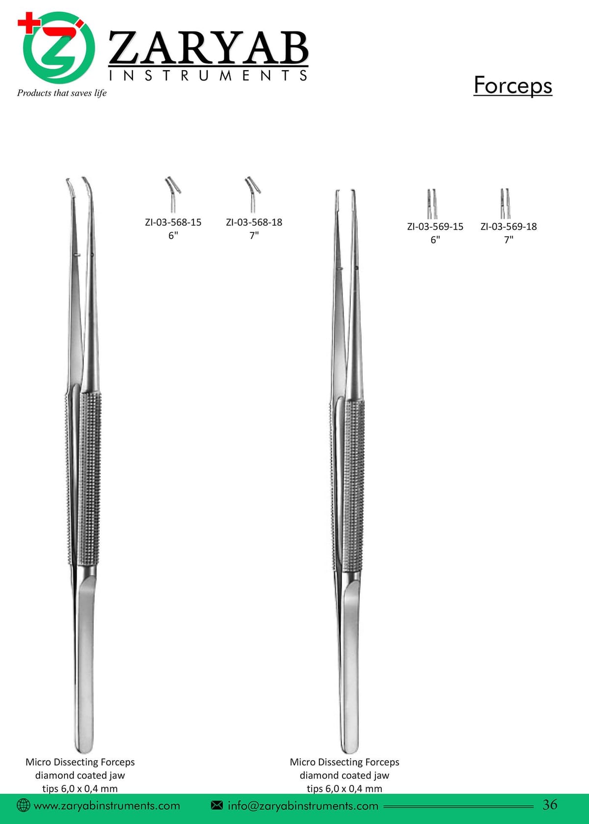 Forceps ZI-03-668-15 – Zaryab Instruments, Chirurgische Pinzetten