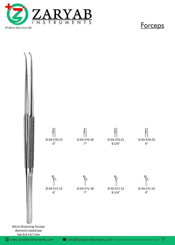 Forceps ZI-03-570-15