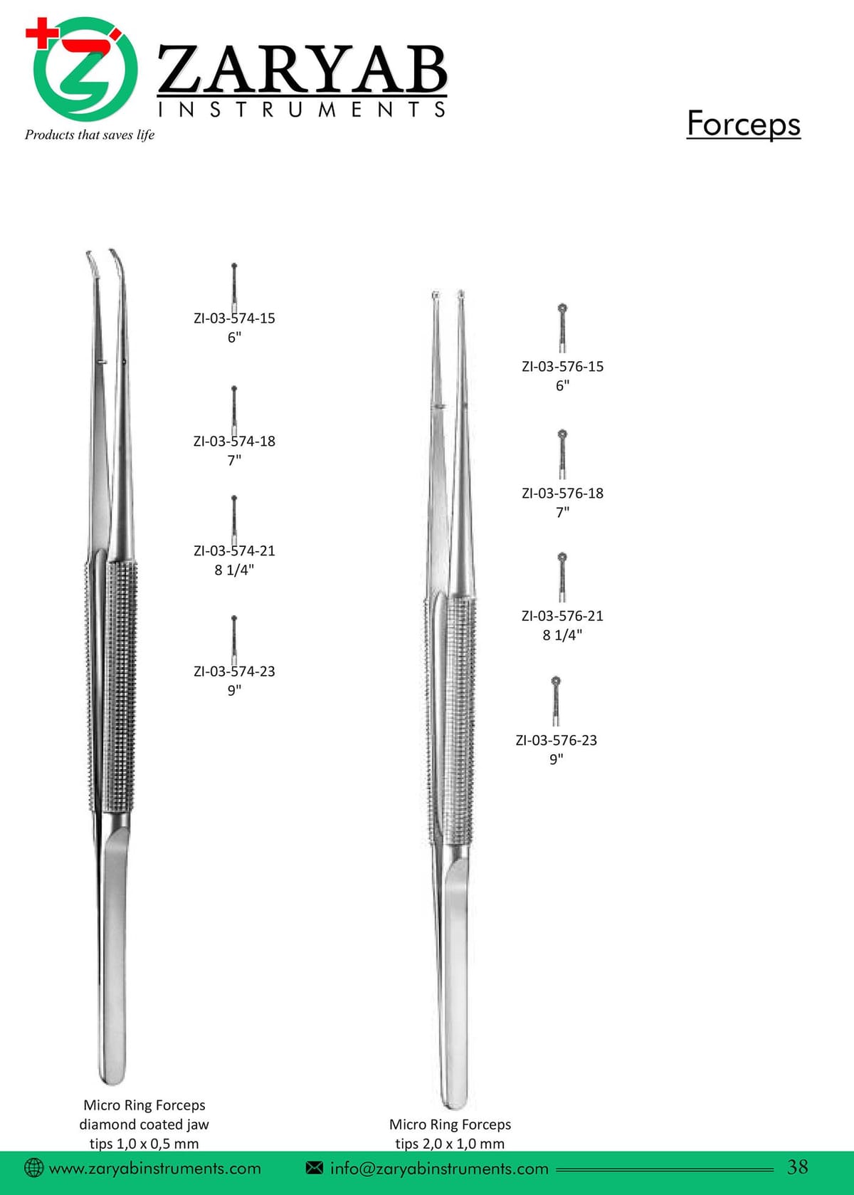 Forceps ZI-03-574-15 – Zaryab Instruments, Chirurgische Pinzetten