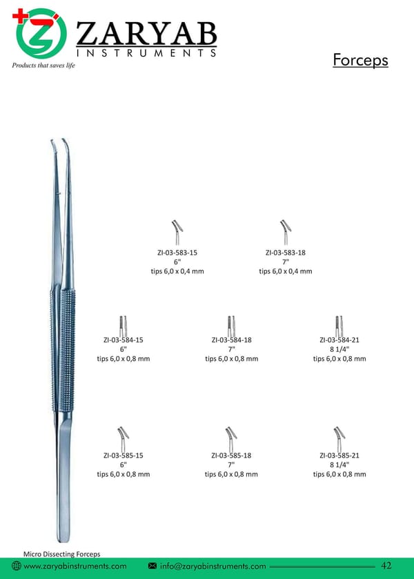 Forceps ZI-03-583-15
