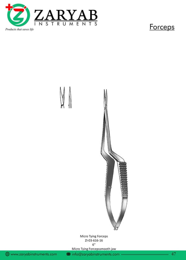 Forceps ZI-03-616-16