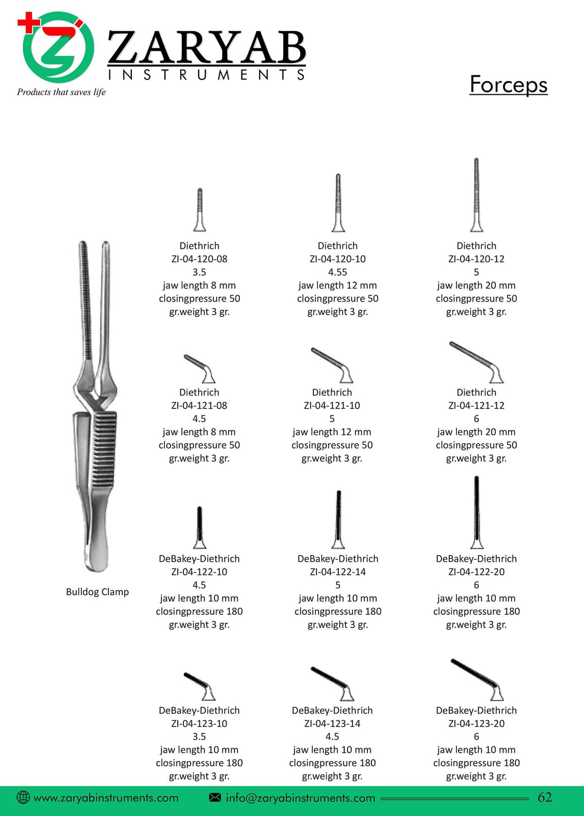 Forceps ZI-04-120-08 – Zaryab Instruments, Extraktionszangen Oberkiefer