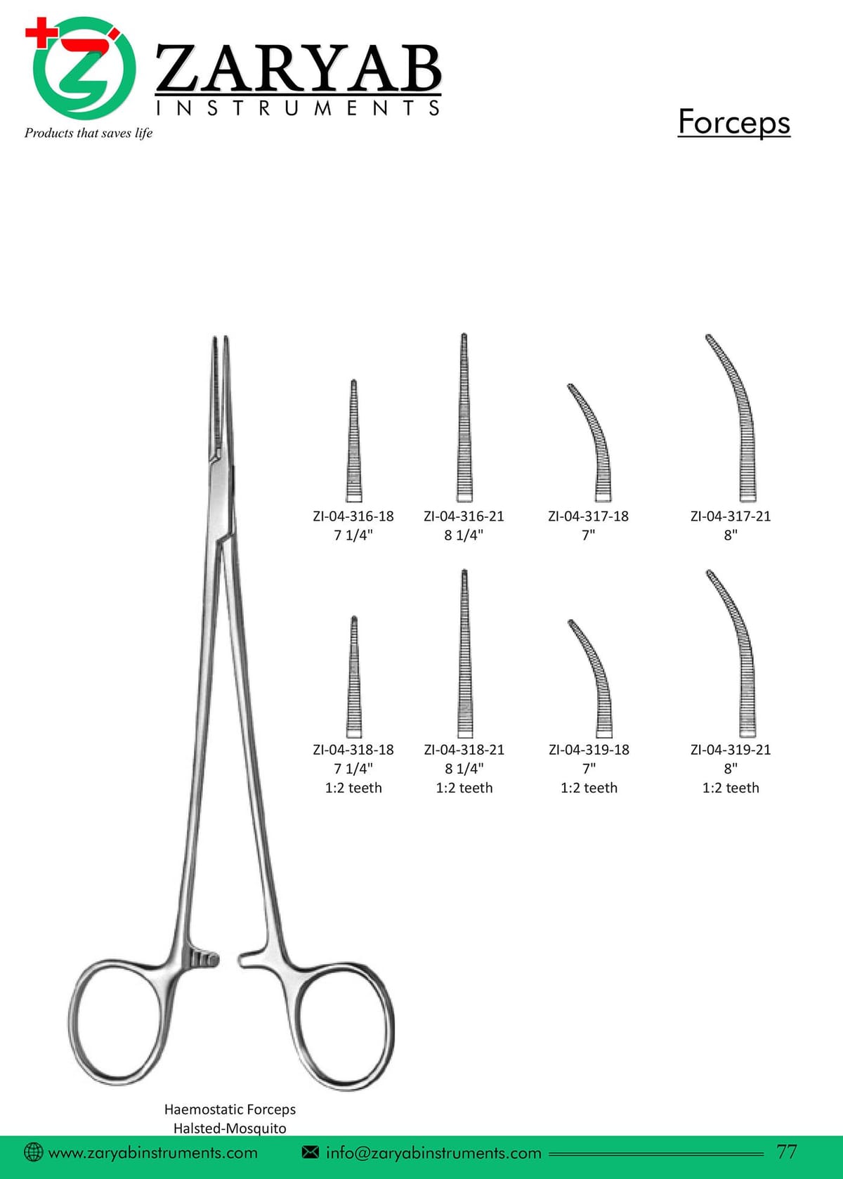 Forceps ZI-04-316-21 – Zaryab Instruments, Extraktionszangen Oberkiefer