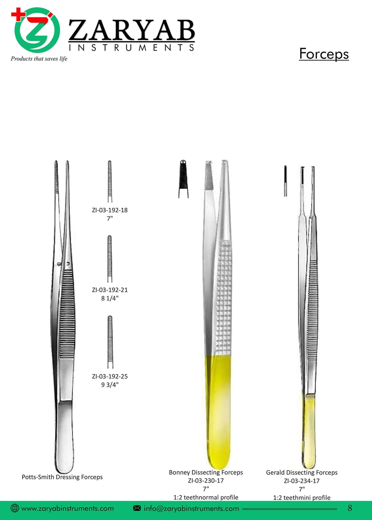 Forceps ZI-03-192-18 – Zaryab Instruments, Spezialzahnzangen