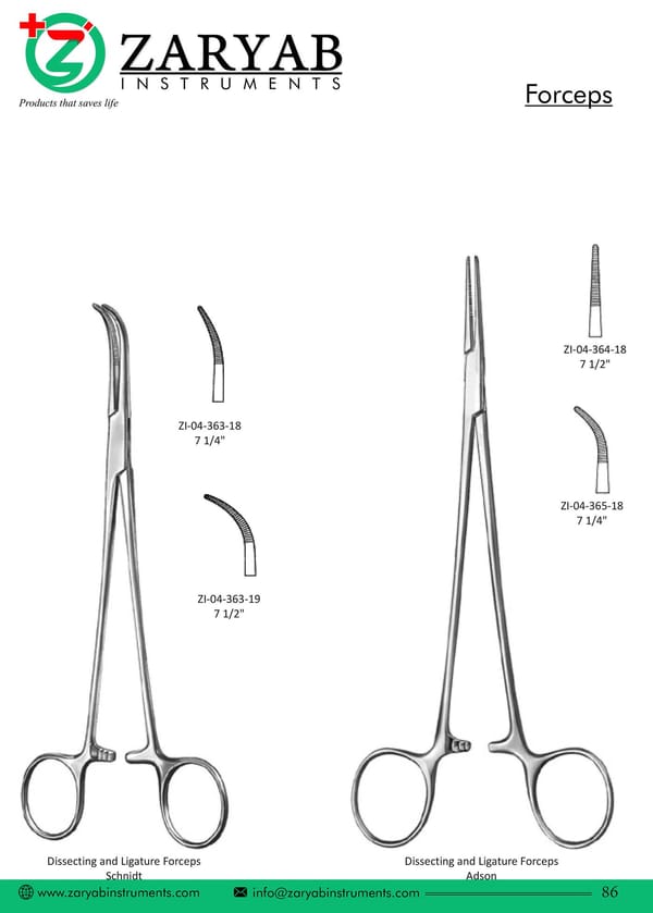 Forceps ZI-04-363-18