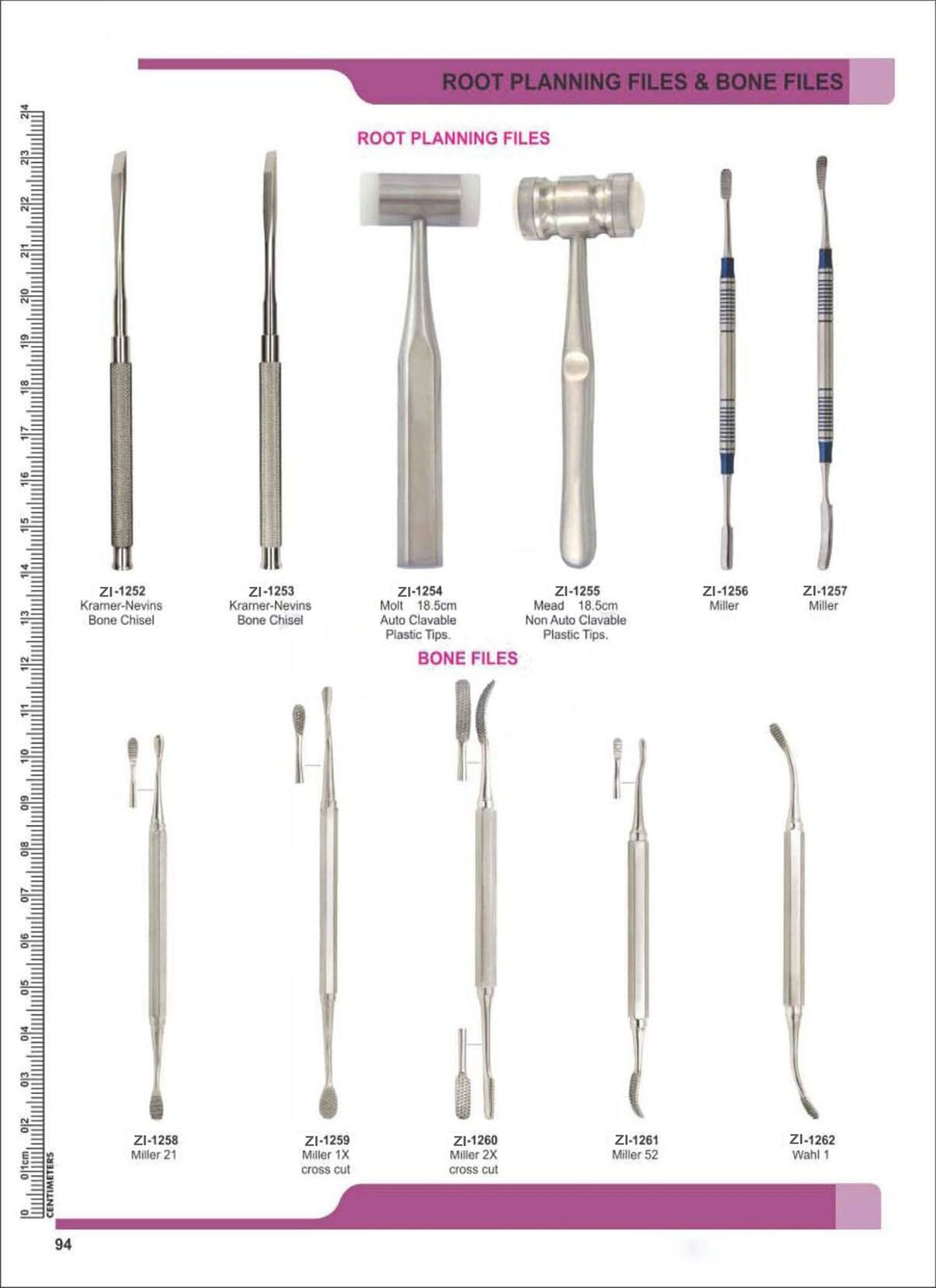 Root Planning Files & Bone Files ZI-1252 – Zaryab Instruments, Scaler